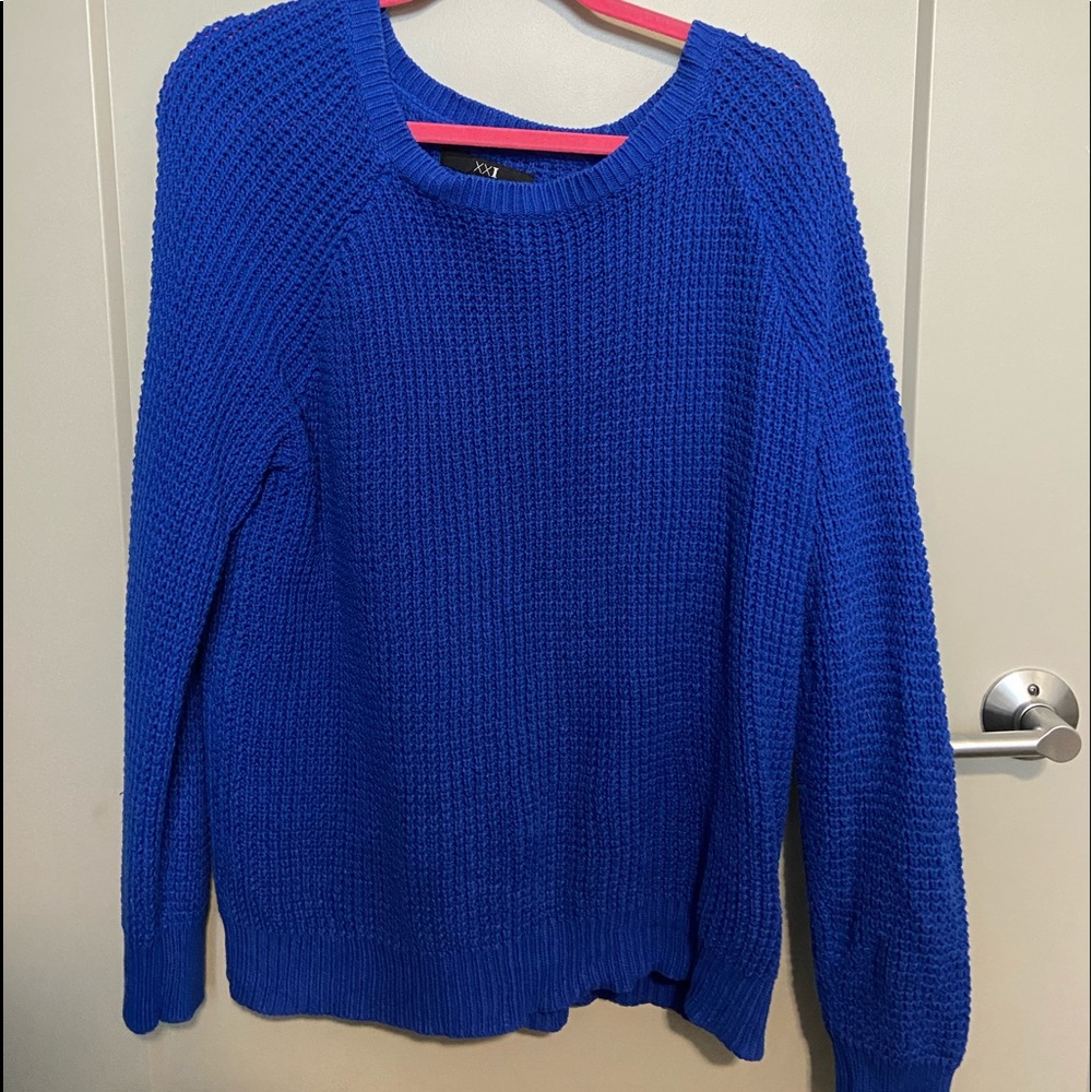 Forever 21 Blue Oversized Sweater!
